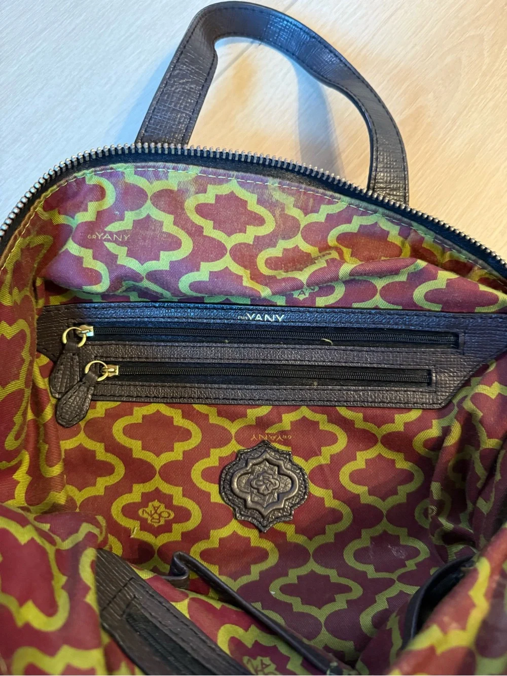 orYANY Nikki Suede & Leather Satchel